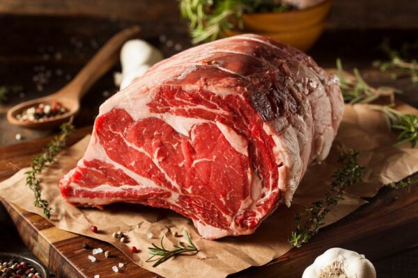 Raw Grass Fed Prime Rib Meat