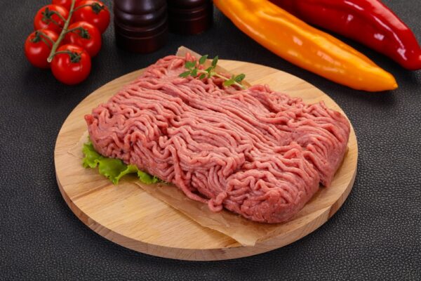 Raw turkey minced meat