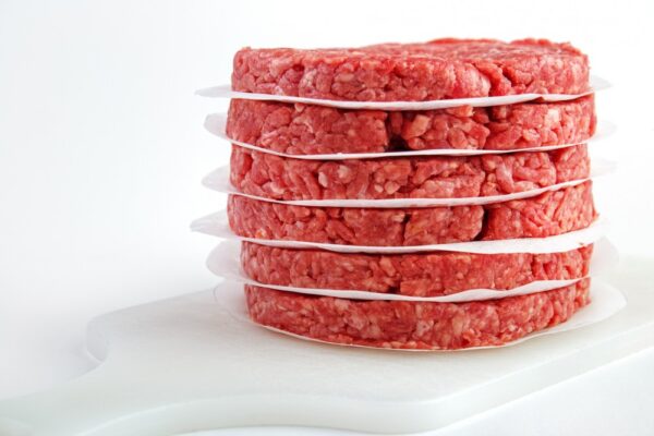 Stack of burger patties